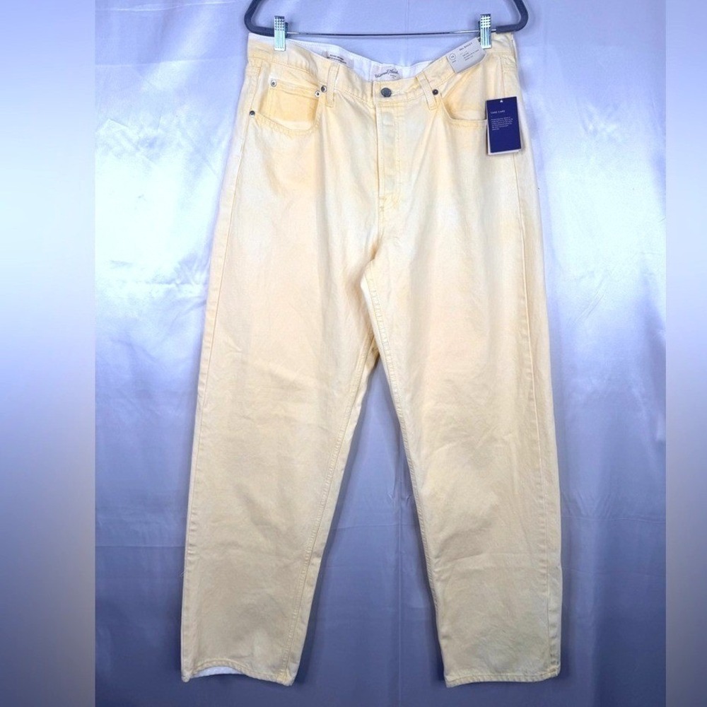Universal Thread 90s Baggy High Rise Jeans Yellow 16S Short Vintage Fit